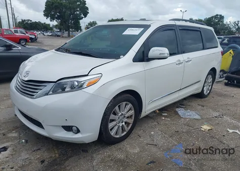 2017 Toyota Sienna Limited 7 Passenger из США, поврежденный, VIN 5TDYZ3DC3HS795424